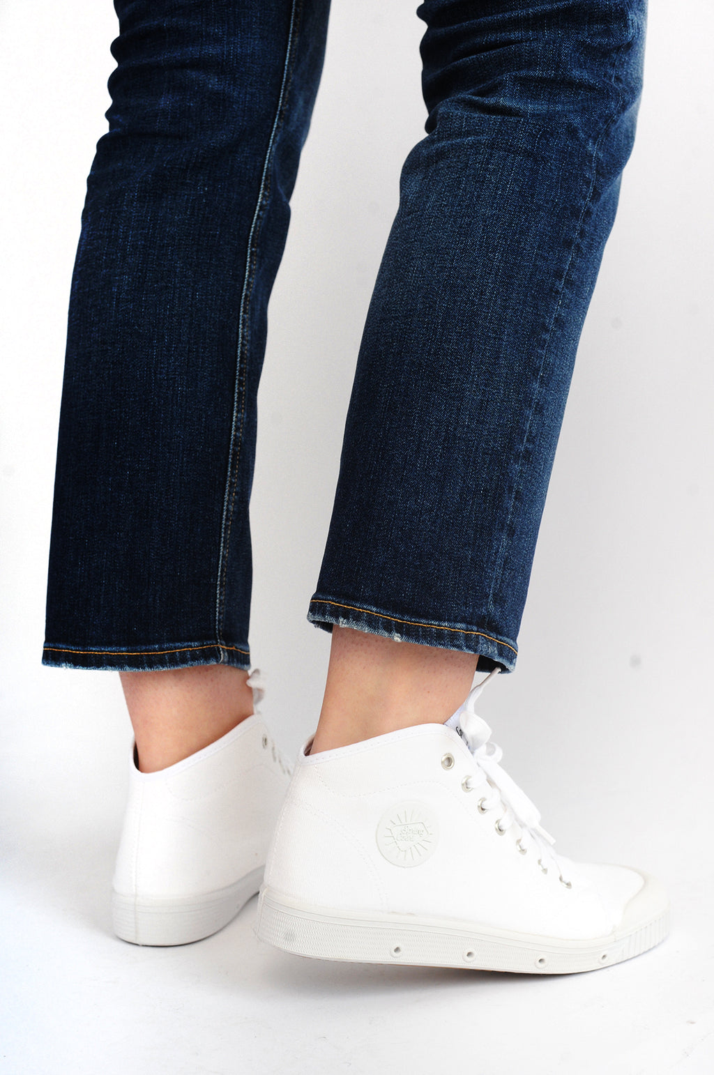 Original B2 Mid Top White Canvas Sneakers