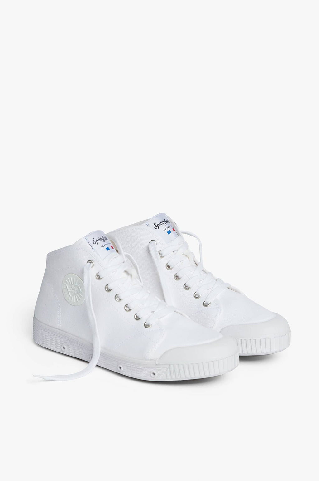 Original B2 Mid Top White Canvas Sneakers
