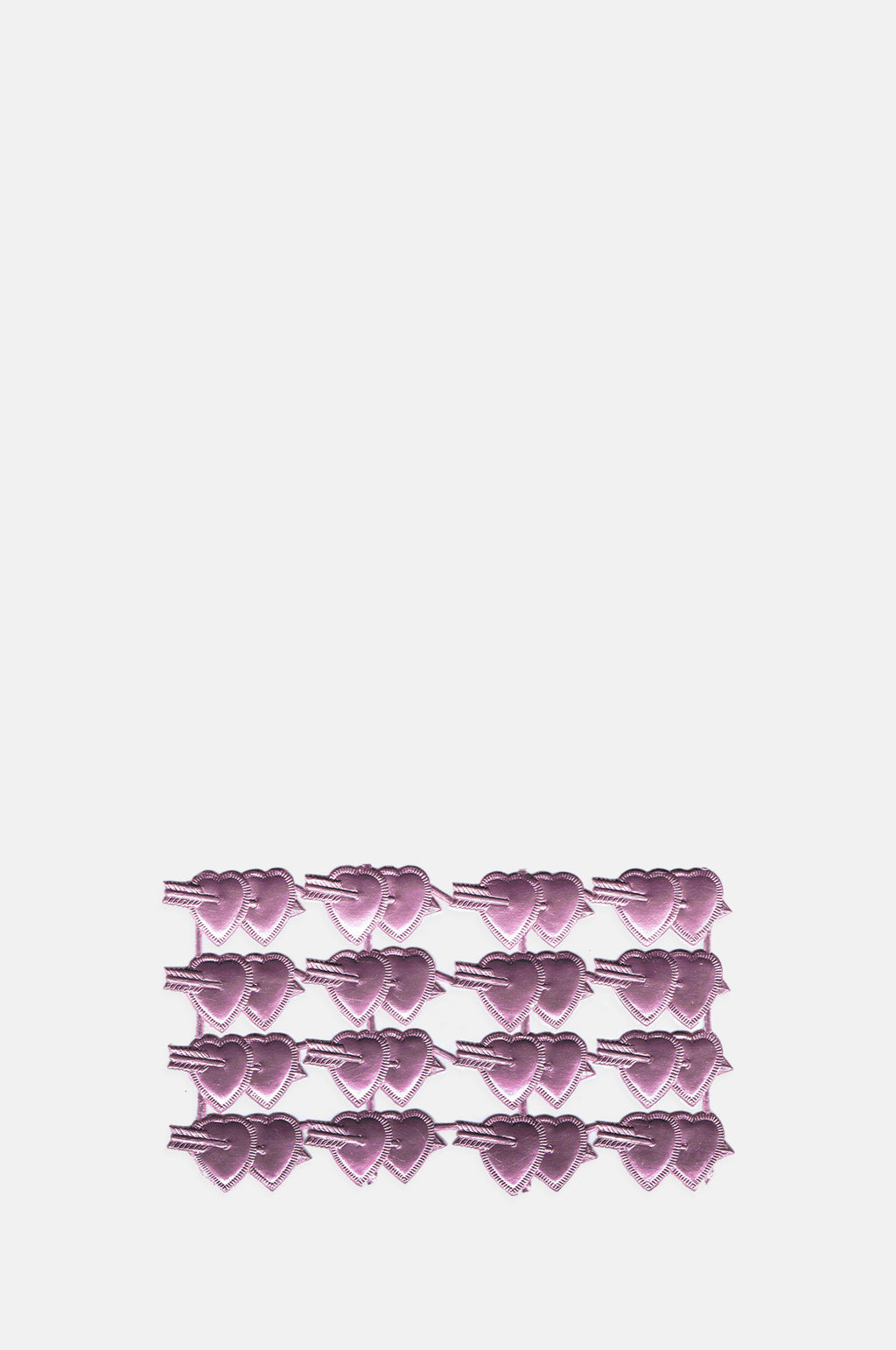 Dresden Hearts with Arrow Pink 2 Sheets