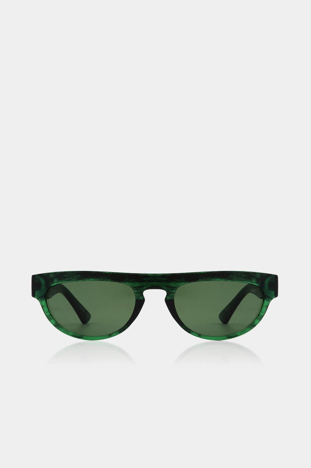 Jake Sunglasses Green Marble Transparent