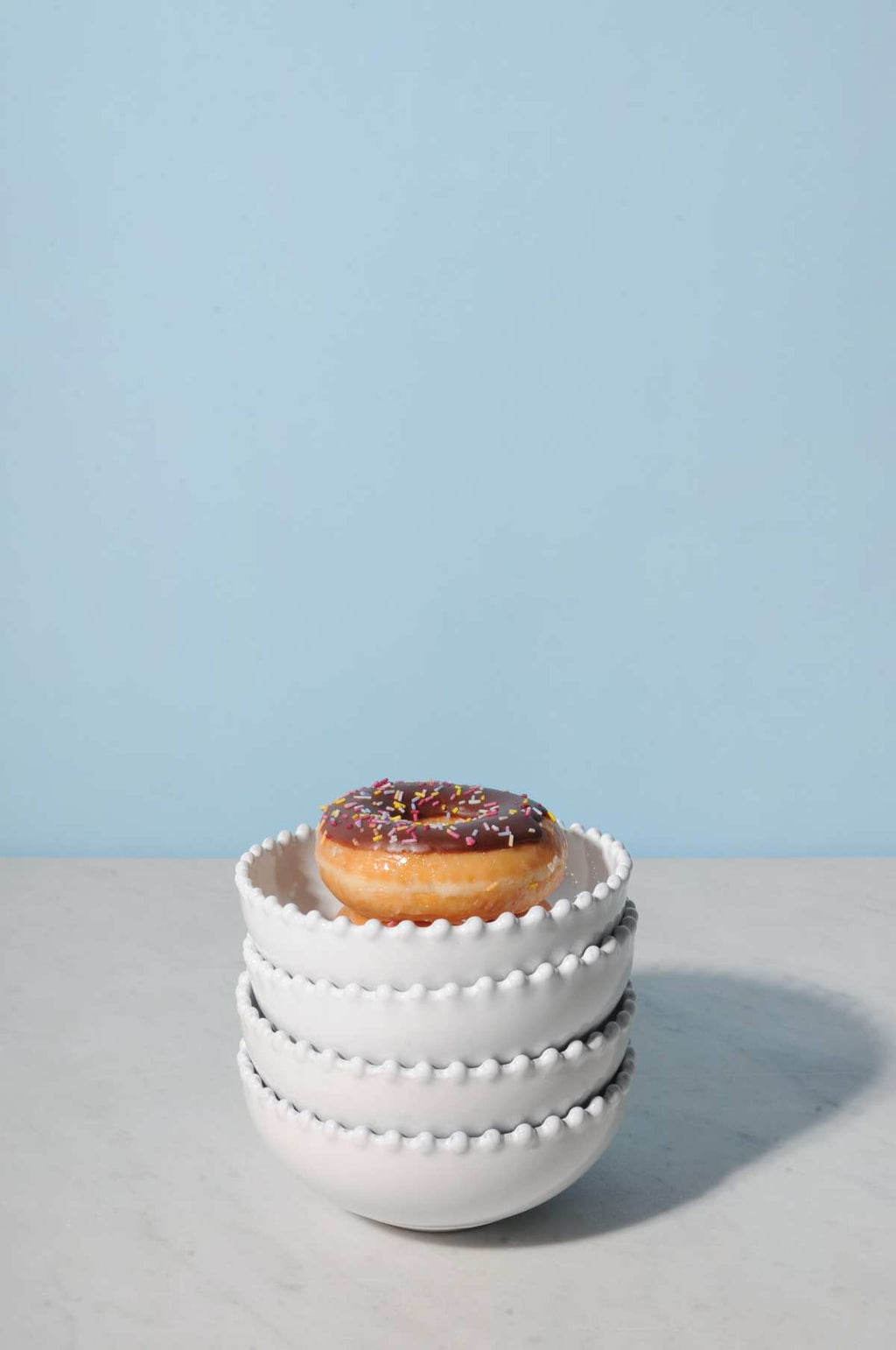 Pearl White Low Bowl