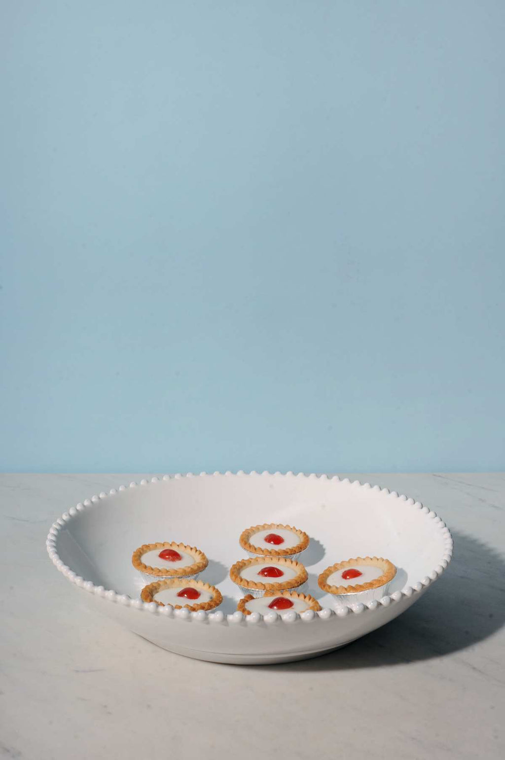 Pearl White Serving Bowl