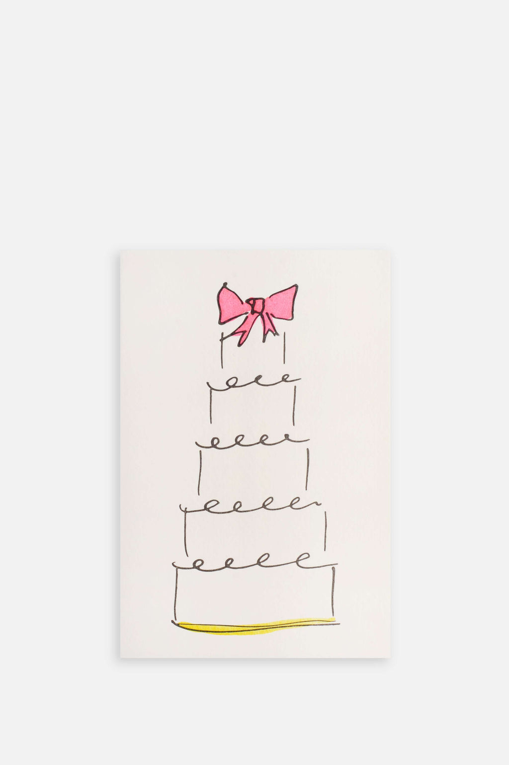 Wedding Cake Card in Pink