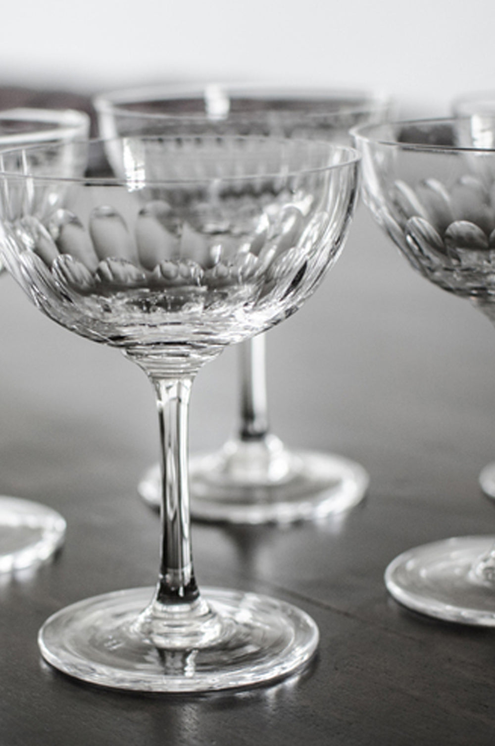 Lens Champagne Saucer Set