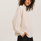 Soline Velvet Blouse Ecru