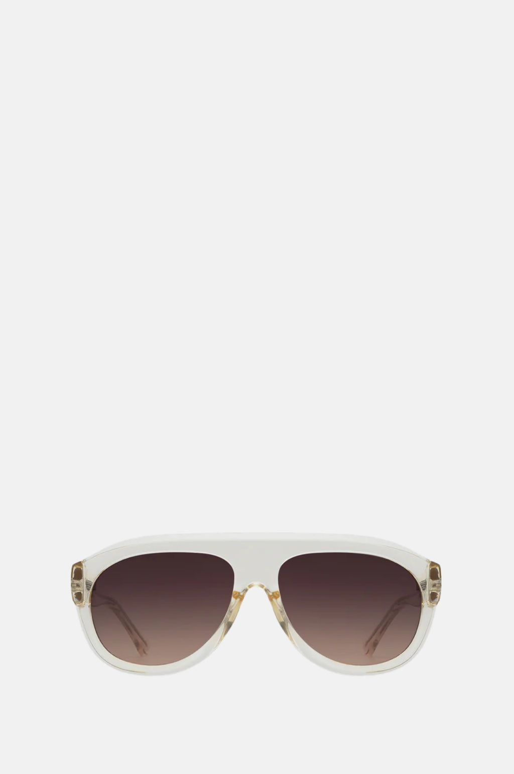 A.Kjaerbede Rio Sunglasses Ecru Transparent.