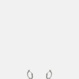 ABOAB Citrine Flash Silver Hoops.