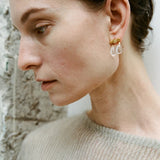 Clear Quartz Era Gold Earrings