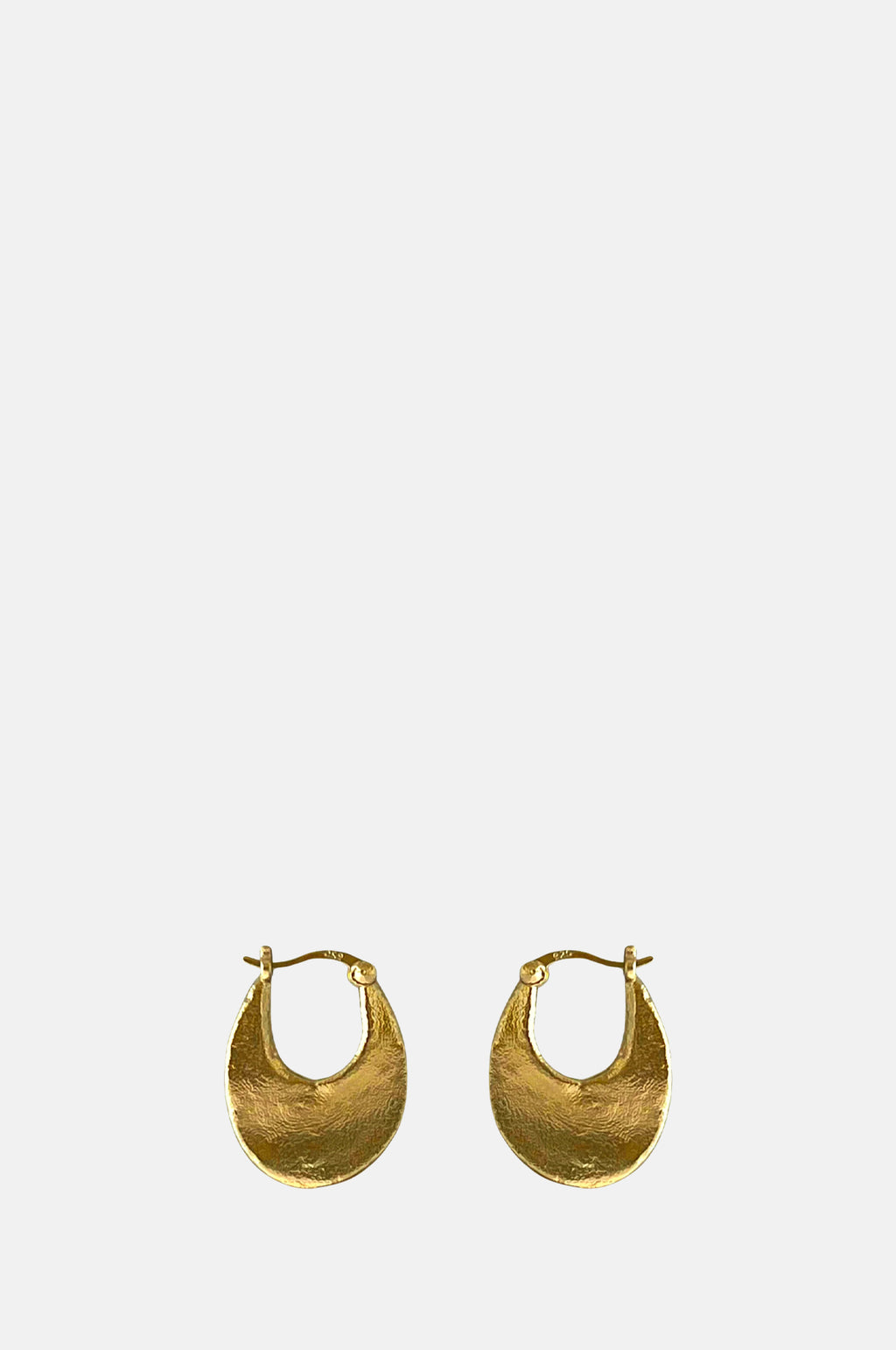 ABOAB Oval Round Hole Gold Hoops.