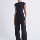 Luna Trouser Structured Twill Obscura