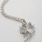Baby Lucky Clover Necklace Silver