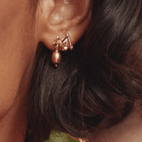 Cherry Single Stud Earring Gold