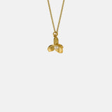 Alex Monroe Cuckoo Flower Necklace with Pearl Gold.