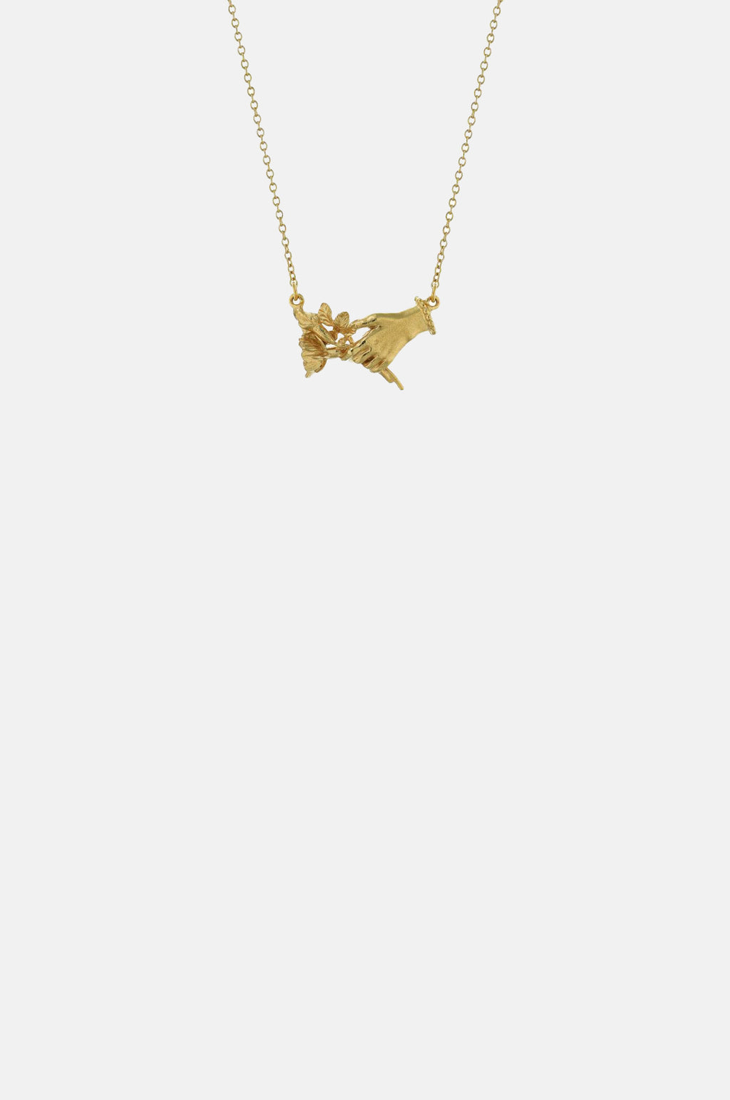 Alex Monroe Gift of Flowers In Line Necklace Gold.
