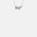 Alex Monroe Gift of Flowers In Line Necklace Silver.