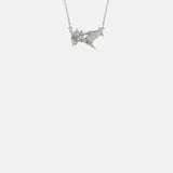 Alex Monroe Gift of Flowers In Line Necklace Silver.