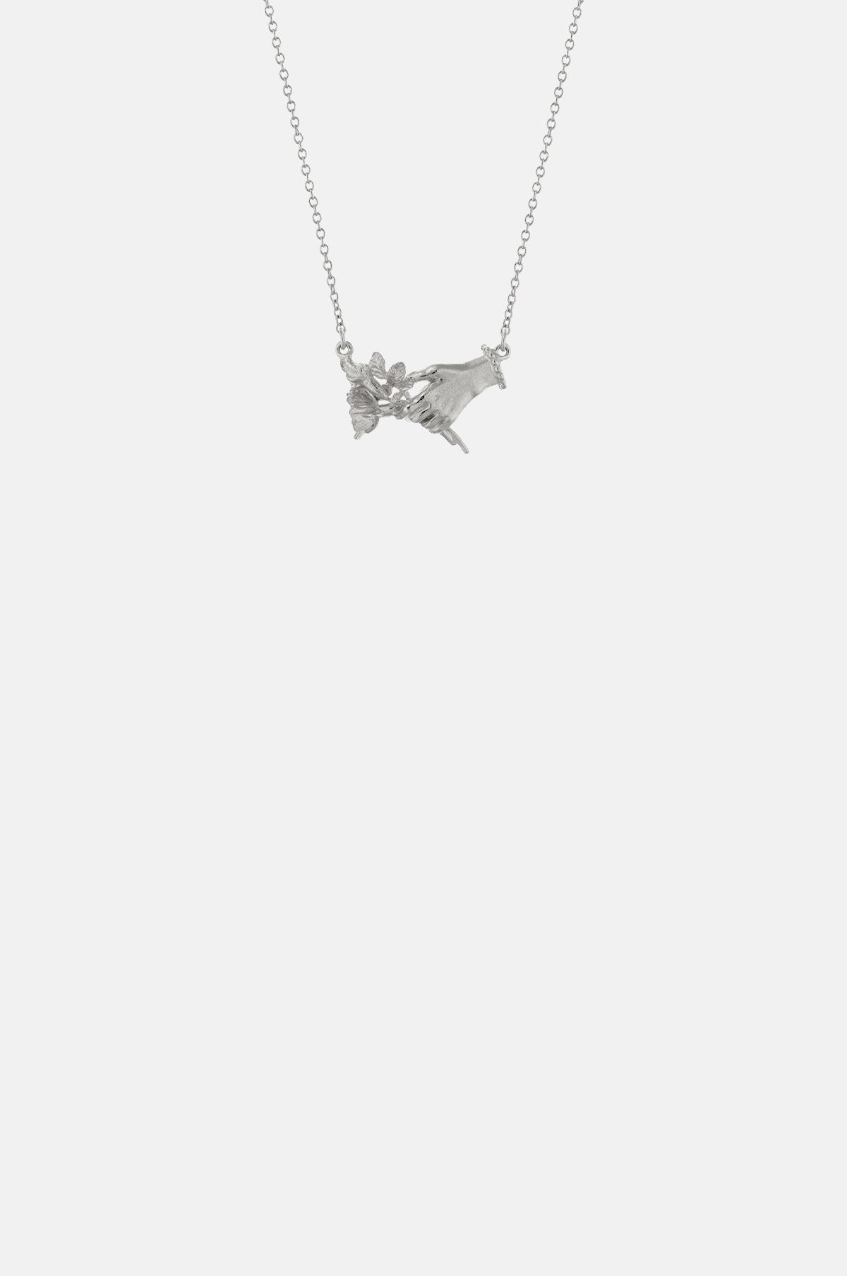 Alex Monroe Gift of Flowers In Line Necklace Silver.