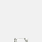 Alex Monroe Kissing Seed Huggie Hoop Earrings Silver.