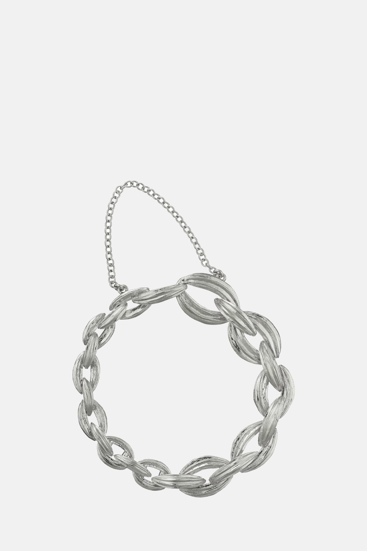 Alex Monroe Linked Kissing Seed Graduated Bracelet Silver.