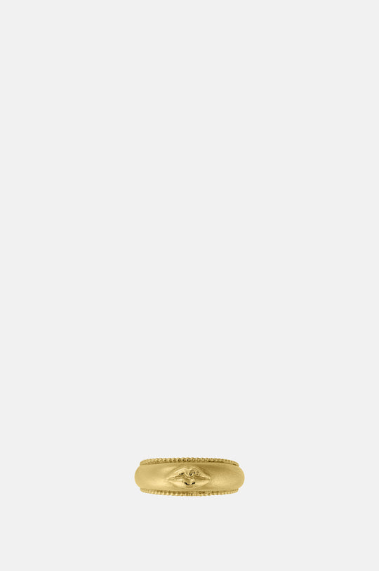 Sense of Taste Lips Bombe Ring Gold