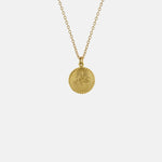 Alex Monroe Small Ex Voto Swallow Necklace Gold.