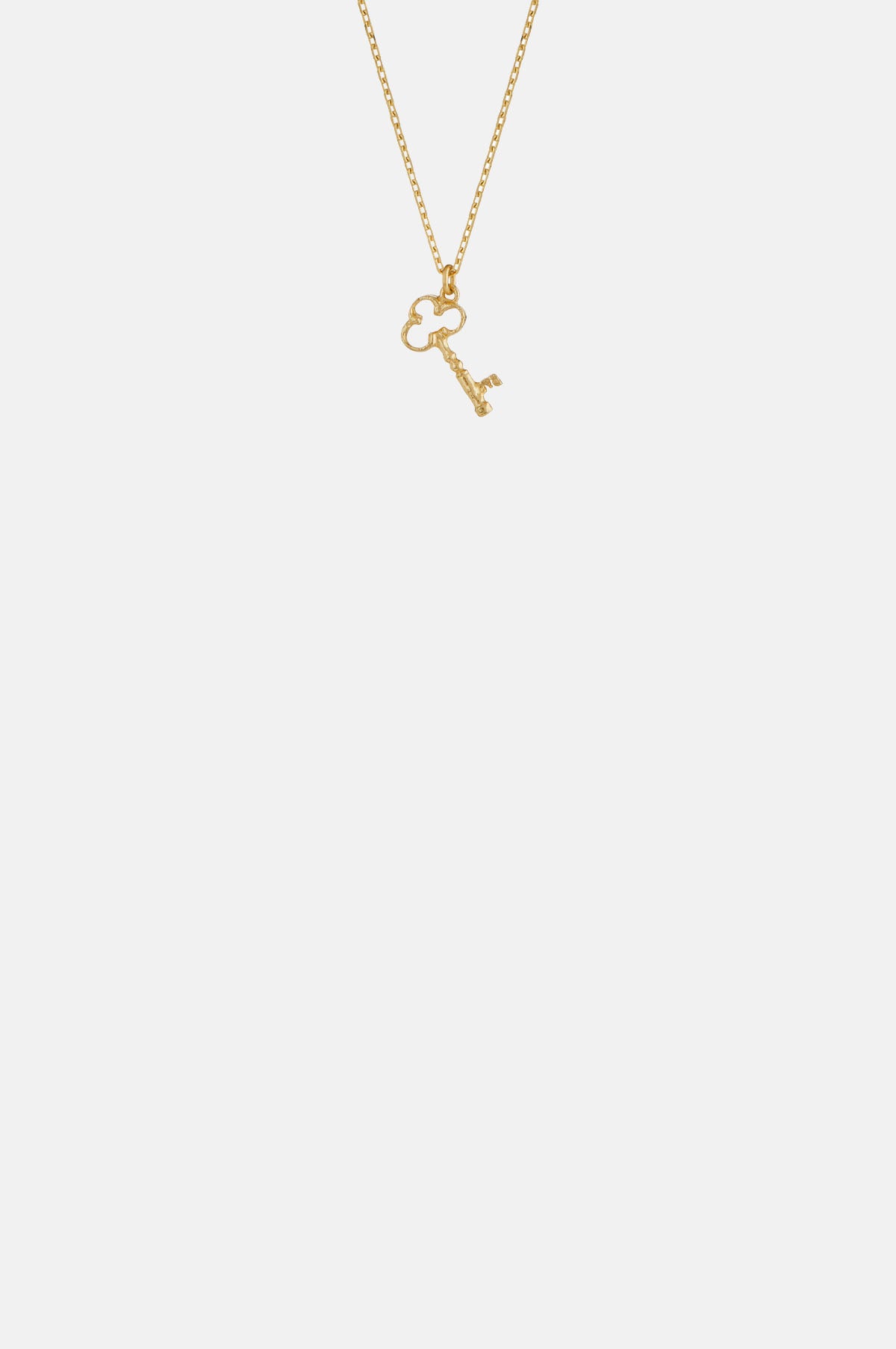 Alex Monroe Teeny Tiny Garden Key Necklace 18ct Solid Gold.ee