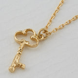 Teeny Tiny Garden Key Necklace 18ct Solid Gold