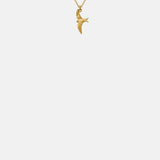 Alex Monroe Teeny Tiny Swallow Necklace 18ct Solid Gold.