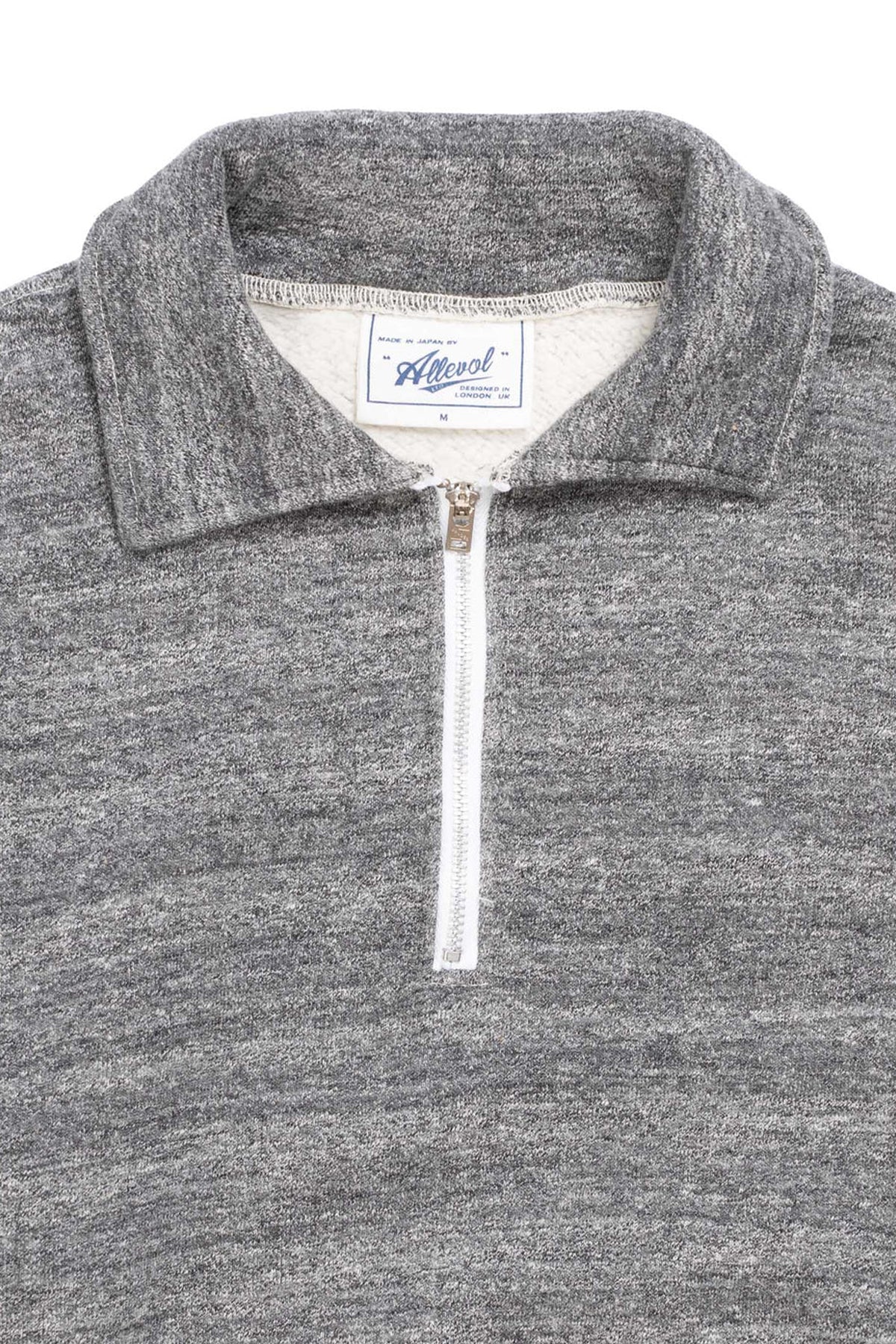 Loopwheel Quarter Zip Sweatshirt Dark Grey