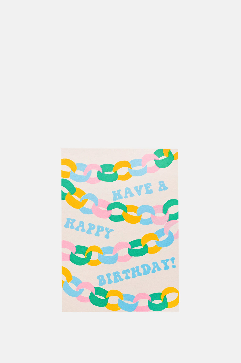 Alphabet Studios Birthday Paper Chain Card.