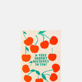 Alphabet Studios Cherry Birthday Card.