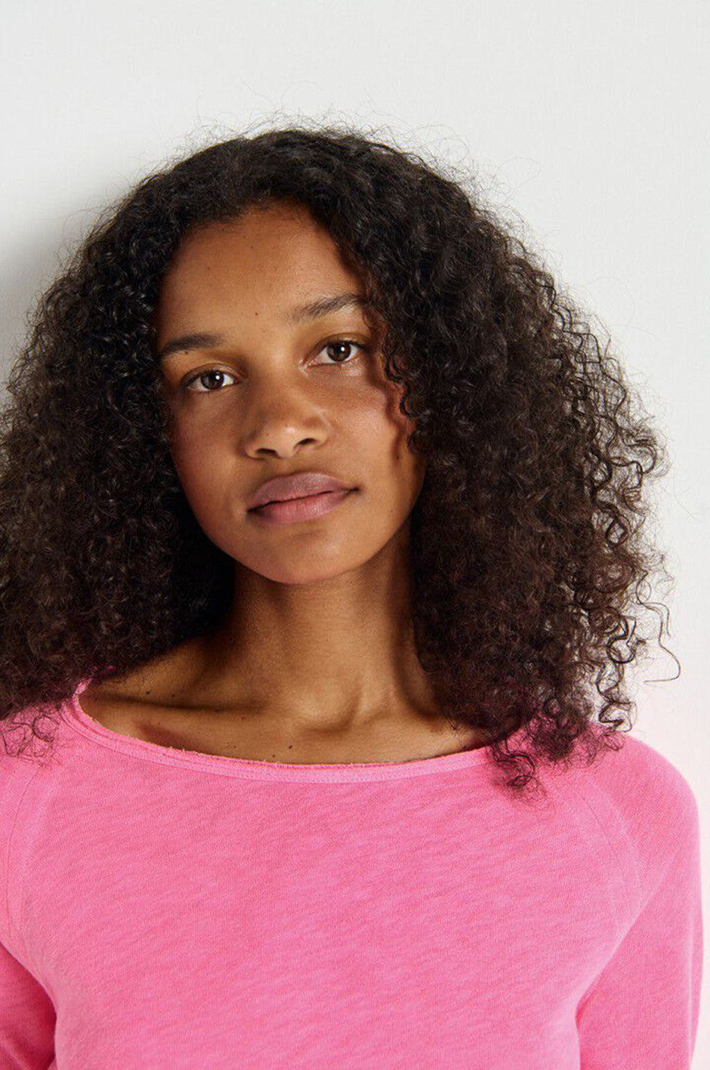 Sonoma Boat Neck Tee Pink Acid Fluo