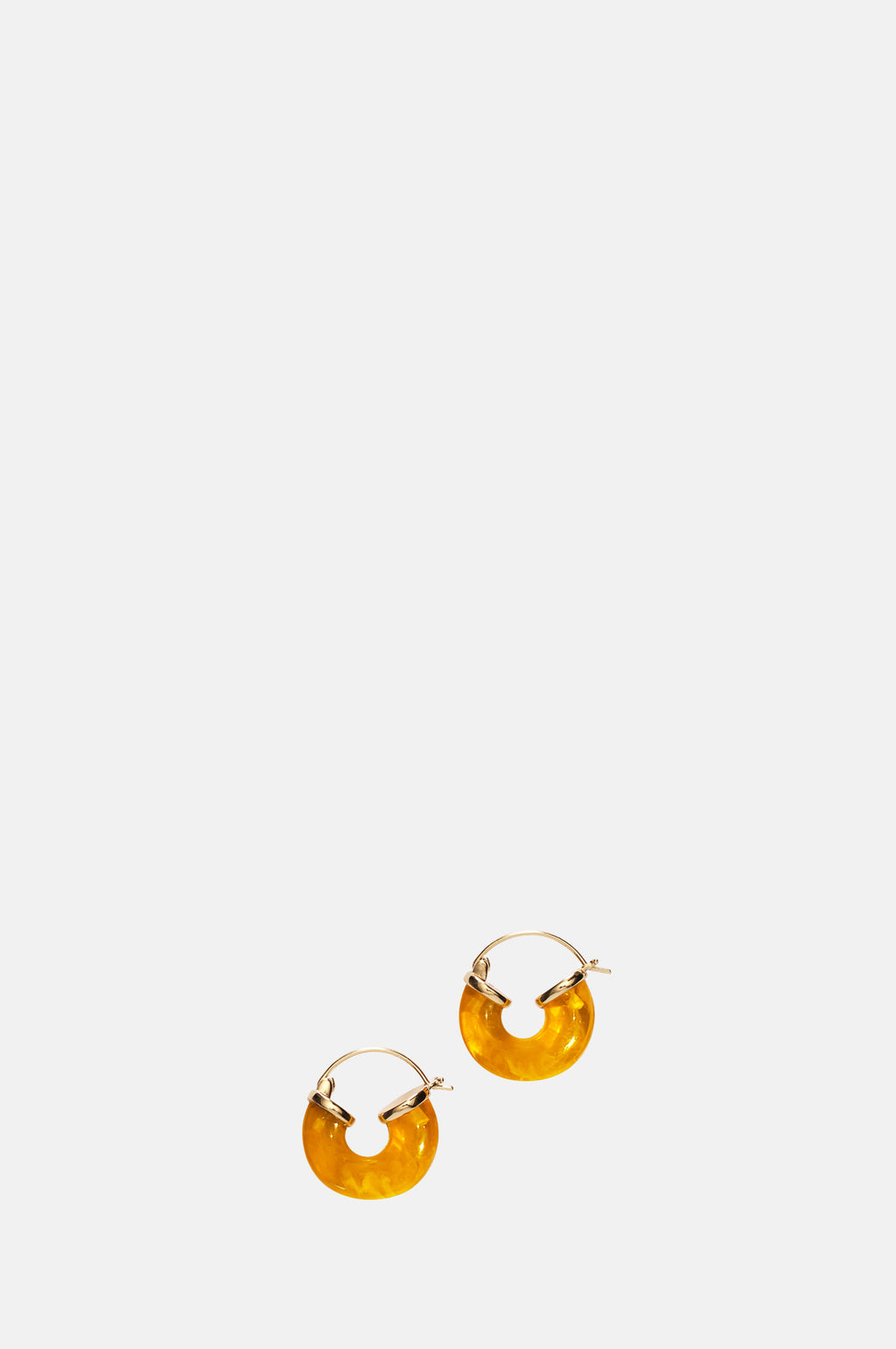 Anni Lu Amber Petit Swell Gold Hoop Earrings.