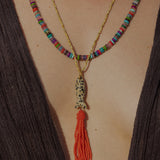 Dalmatian Tassel Fishy Necklace