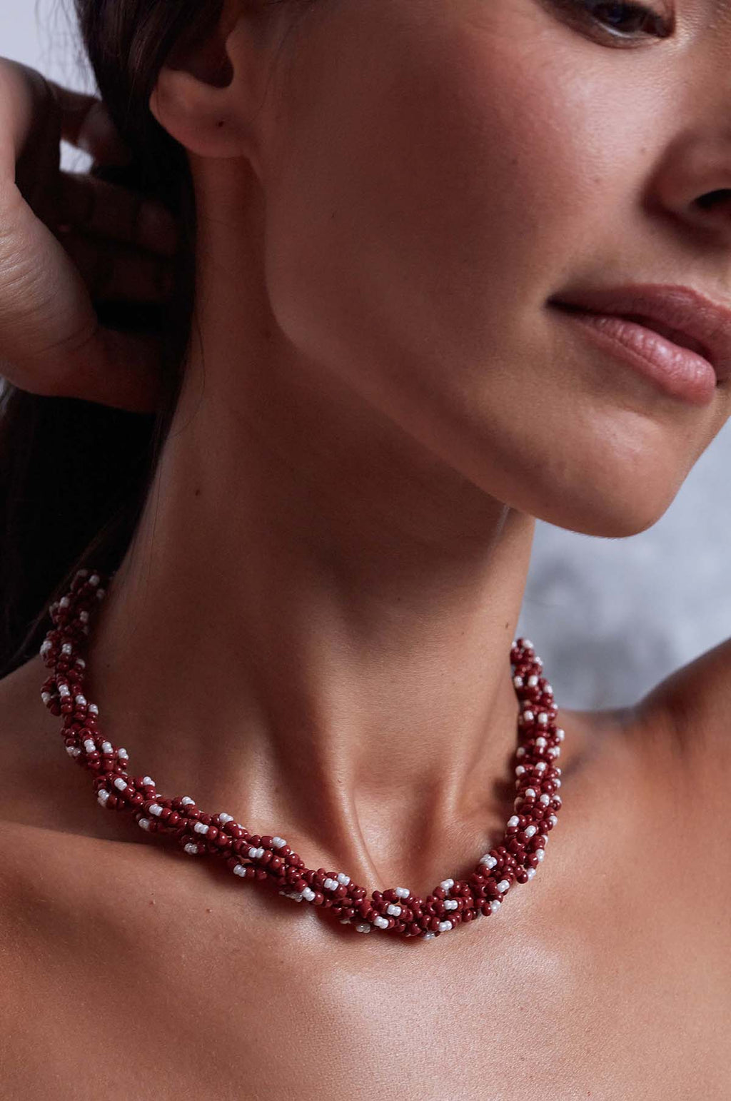 Deep Burgundy Rodeo Necklace