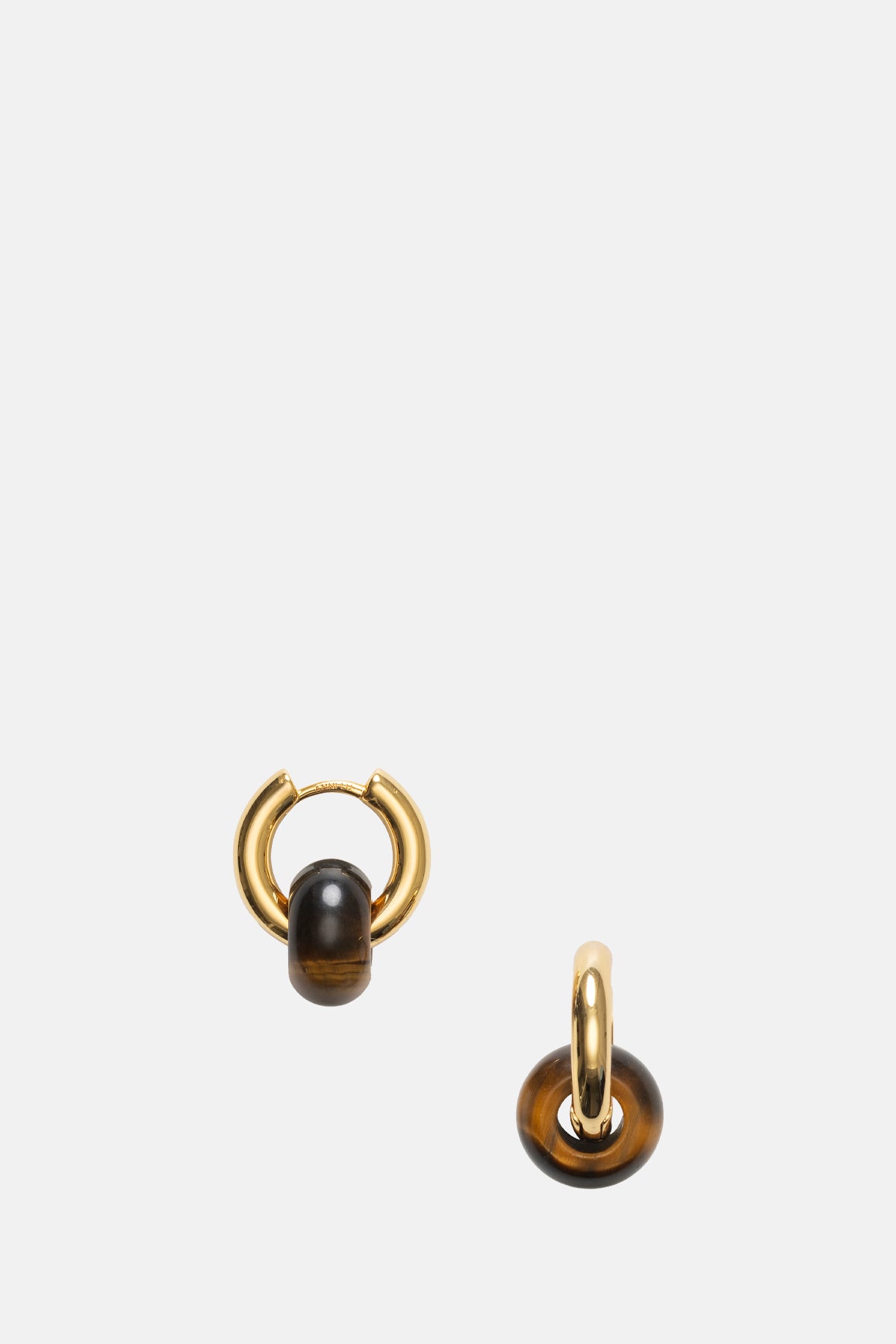 Anni Lu Eye of the Tiger Glazed Donut Hoop Earrings.