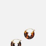 Anni Lu Golden Tortoise Big Swell Gold Hoop Earrings.