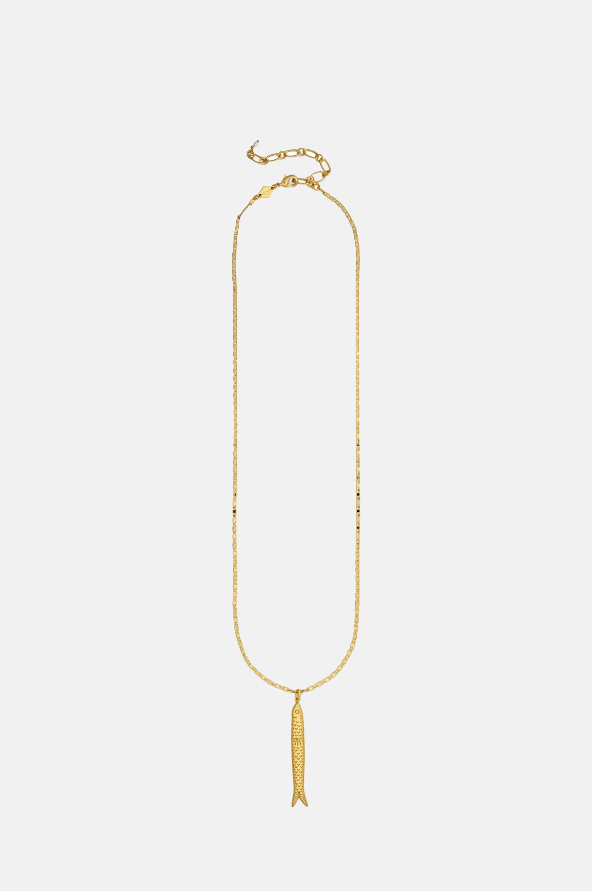 Anni Lu Hippie Fish Gold Necklace.