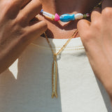 Hippie Fish Gold Necklace