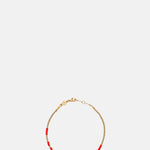 Anni Lu Red Asymmetric Bracelet.