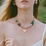 Rose Blush Big Swell Gold Hoop Earrings