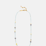 Anni Lu Soft Blue Bluebell Bloom Necklace.