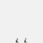 Annika Inez Petite Gentle Slope Hoops Silver.