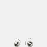 Annika Inez Sphere Drop Earrings Silver.