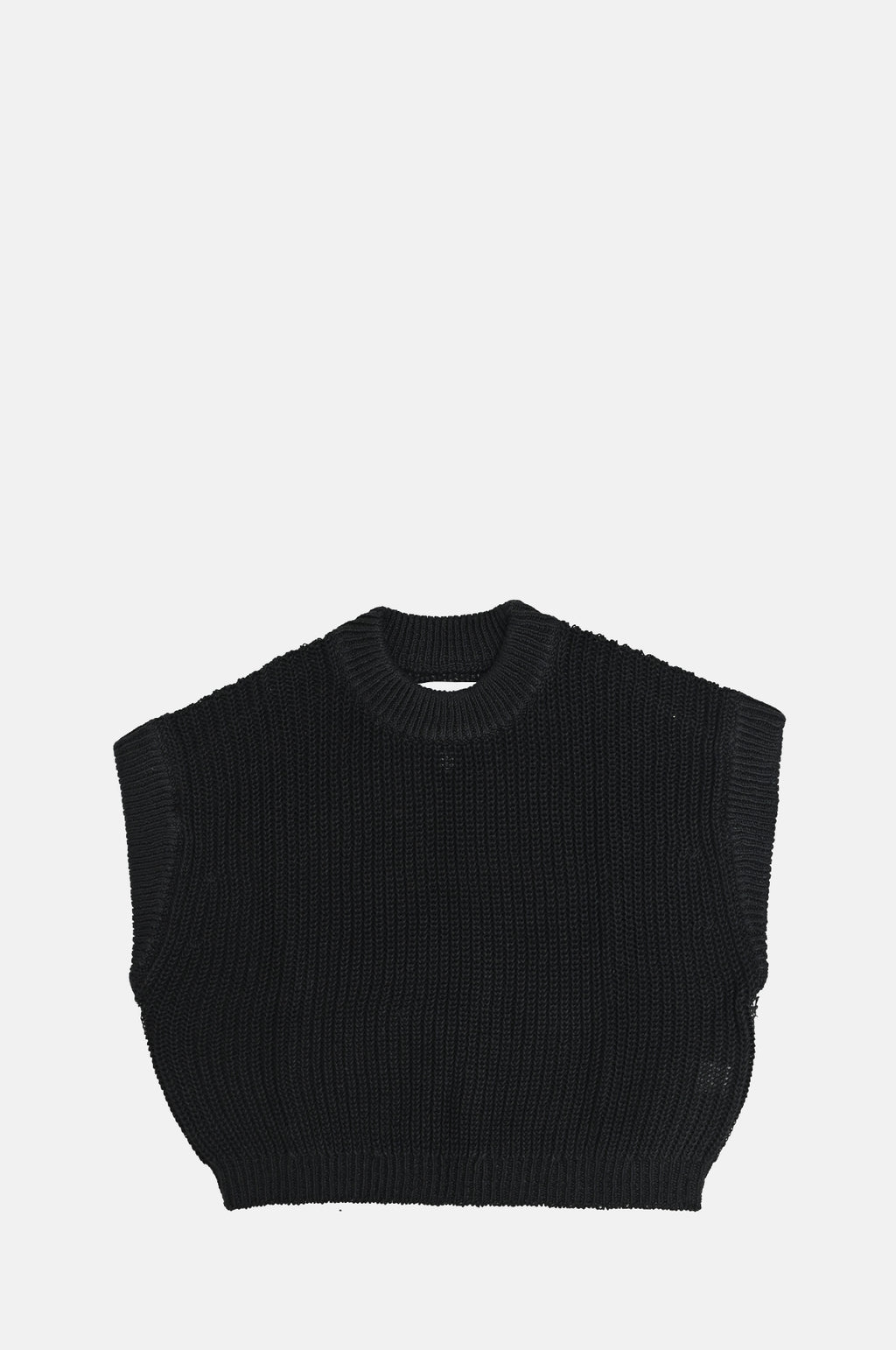 Apiece Apart Olivia Linen Vest Black.