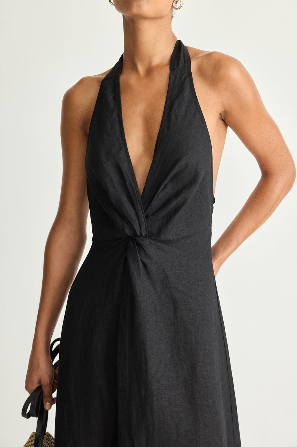 Salome Halter Maxi Black