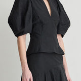 Sculpted Bina Top Black