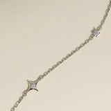 Cosmic Star Charm Bracelet in Silver