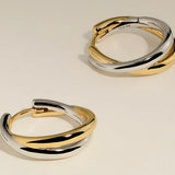 Crossover Illusion Hoops in Mixed Metal