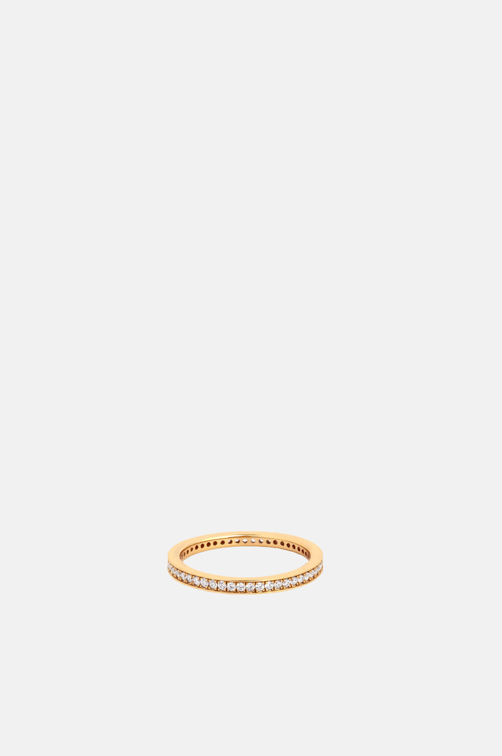 Astrid & Miyu Crystal Stacking Ring in Gold.